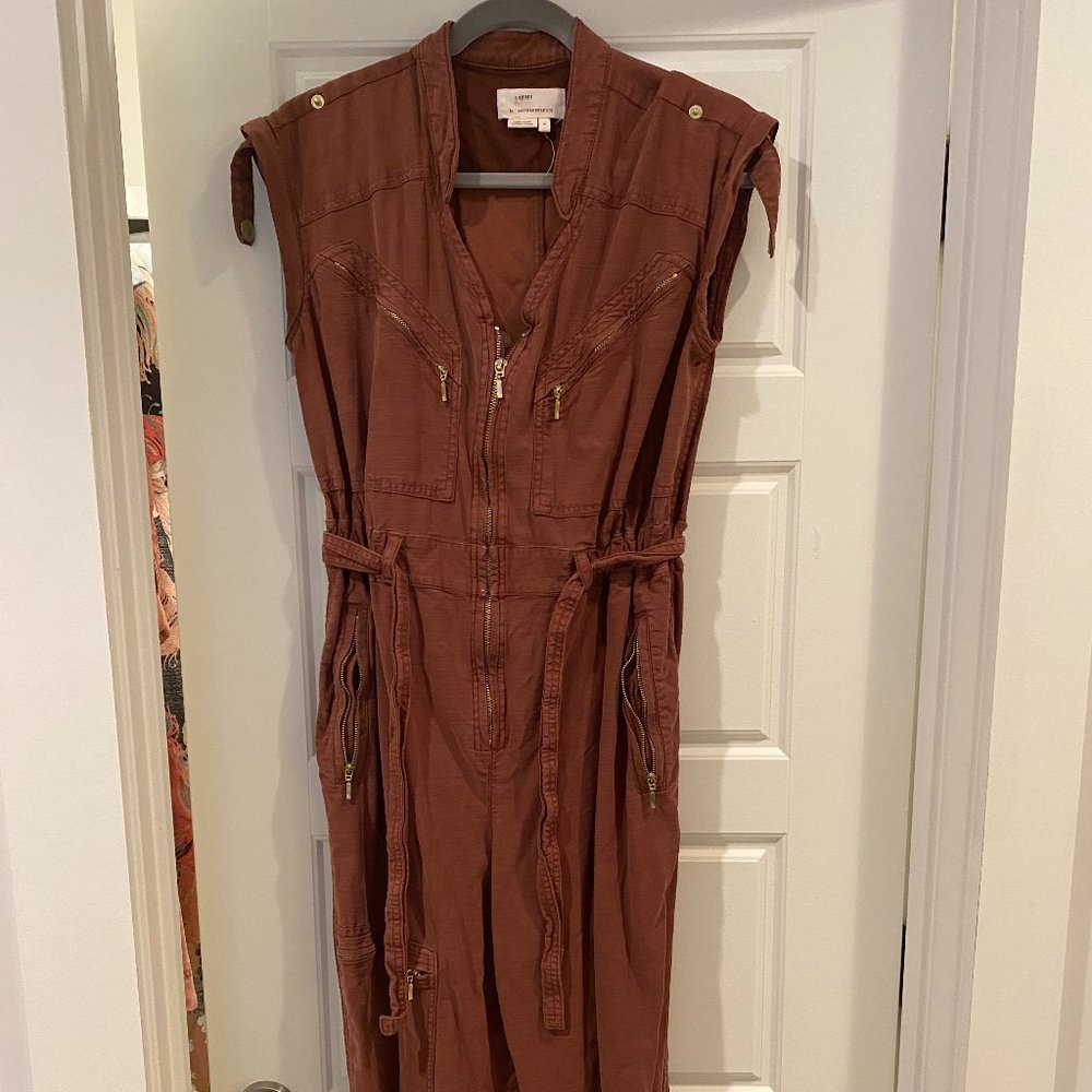 Anthropologie Rust Jumpsuit